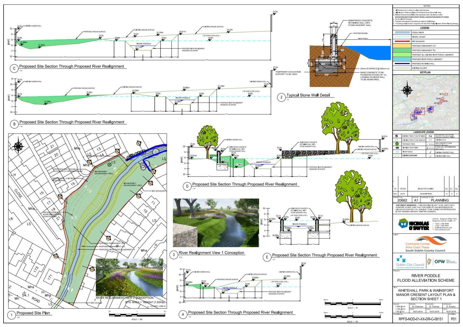 Proposed works, Poddle Flood Alleviation Scheme