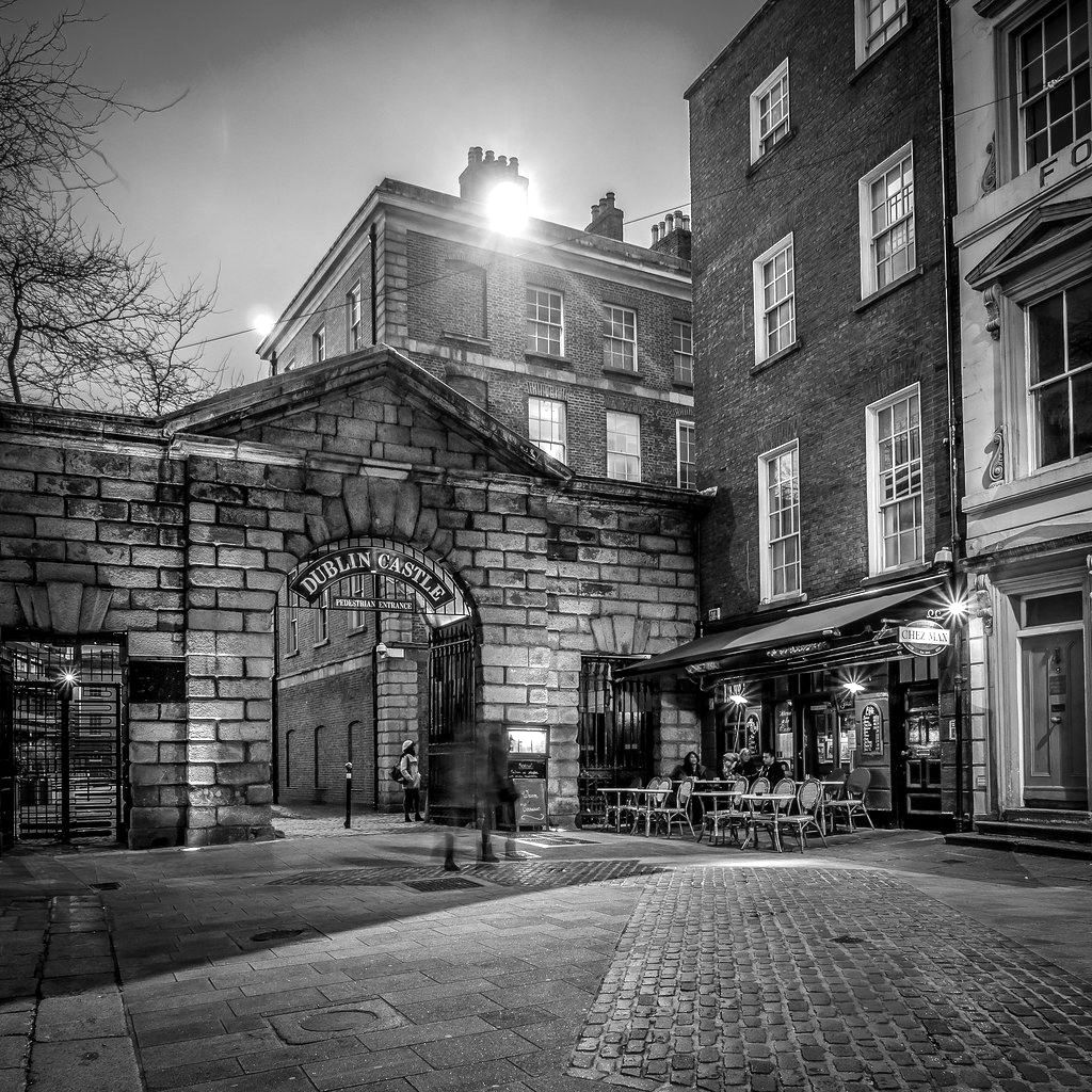 The Palace Street gate of Dublin Castle