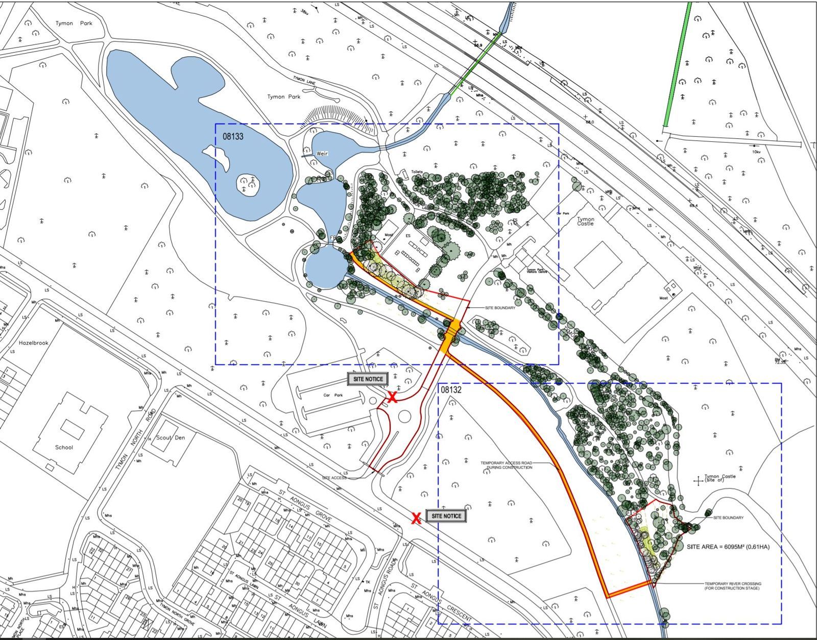 Plan of the M50 crossing upgrade