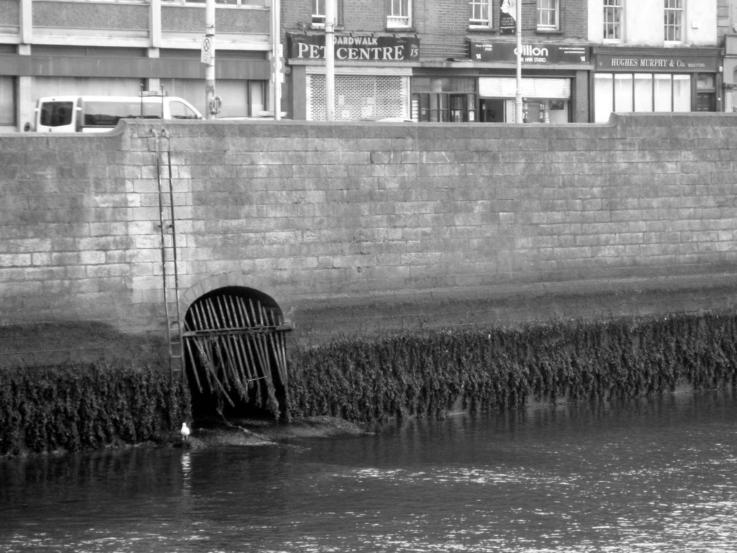 The Poddle outfall into the Liffey