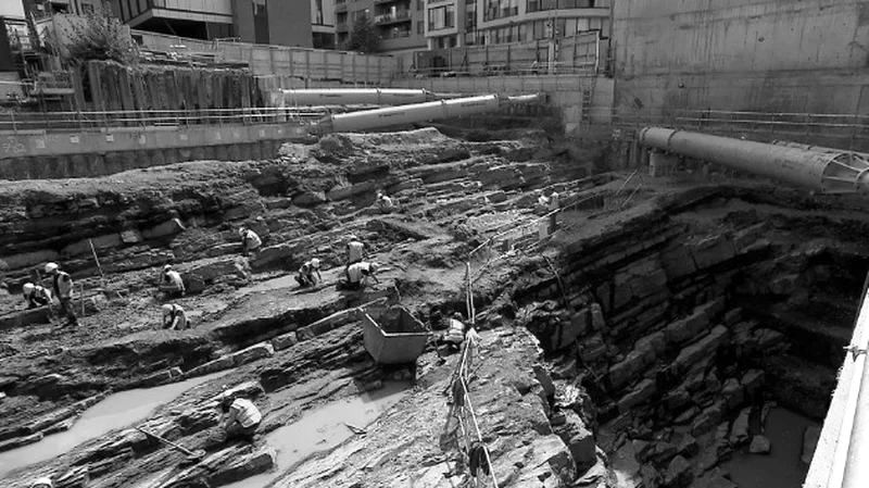 The excavation site, 2020