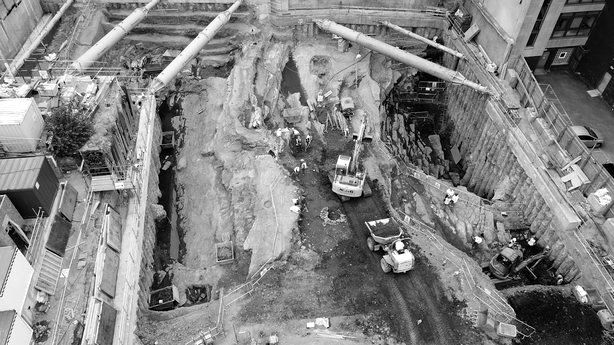 The ravine uncovered at Ship Street